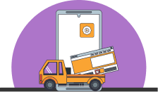 Delivery and management feature illustration